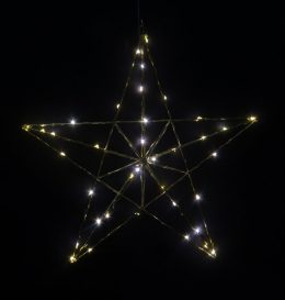3D-Star julstjärna 50cm (Mässing/guld)
