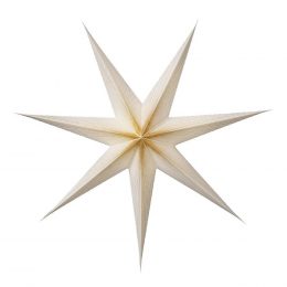 Bungalow - Sunshine Adventsstjärna 118 cm Guld/Vit