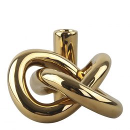 Cooee - Lykke Ljusstake 10 x 14 cm Guld