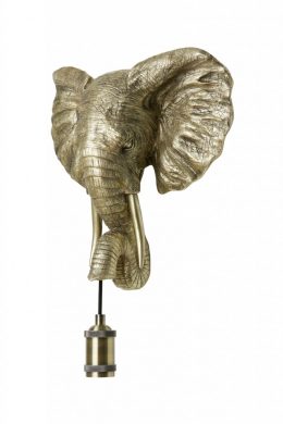 Elephant vägglampa (Guld)