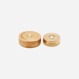 Förvaringsburk Mini Mässing 2 storlekar h: 2 cm