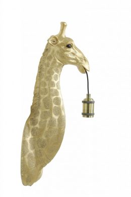 Giraffe vägglampa (Guld)