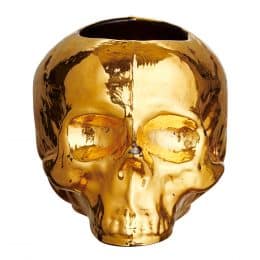 Kosta Boda - Still Life Skull Ljuslykta 8,5 cm Guld