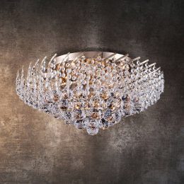 Kristalltaklampa Karolina Ø 51 cm