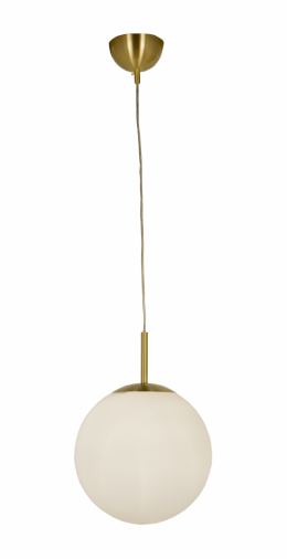 Opal 30cm taklampa (Mässing/guld)