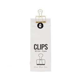 Pappersklämmor CLIPS WIRE 5 cm guld, House Doctor