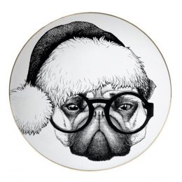 Rory Dobner - Perfect Plate Christmas Percy Pug 16 cm