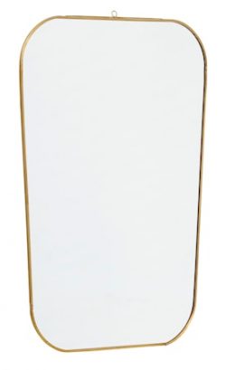 Spegel Square 51x35 cm Guld
