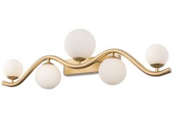 Uva vägglampa (Mässing/guld)
